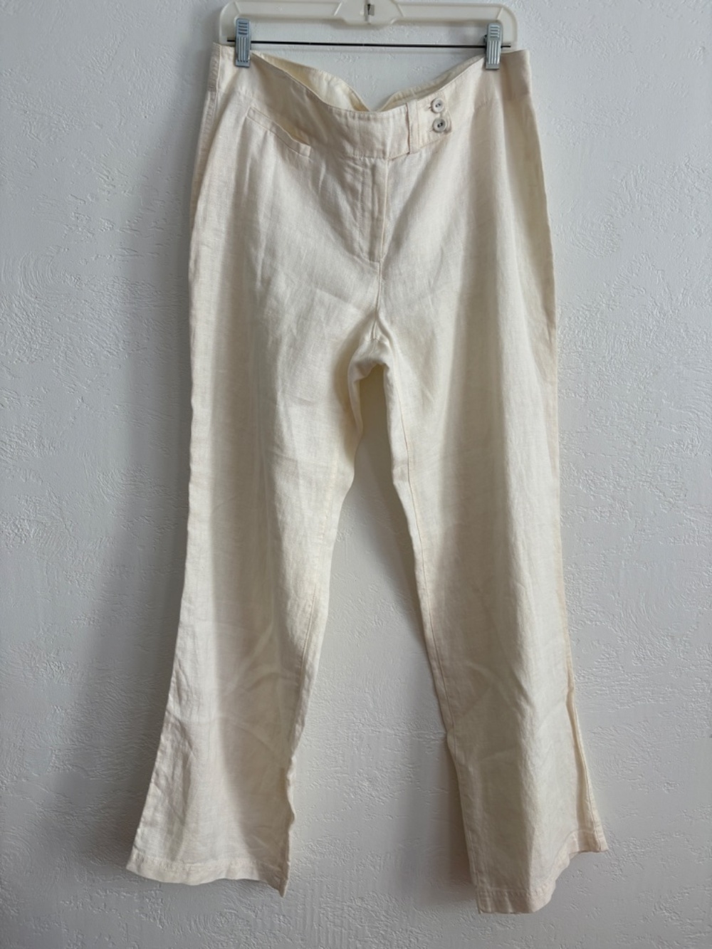 Eileen Fisher Linen Tab Waist Trouser